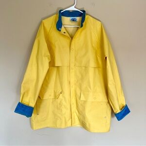 Vintage Charles River Apparel Yellow Rain Jacket